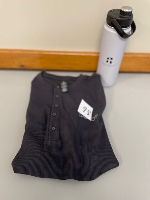 Woman's L Black Sweater & Water Bottle - Value $45 (98)